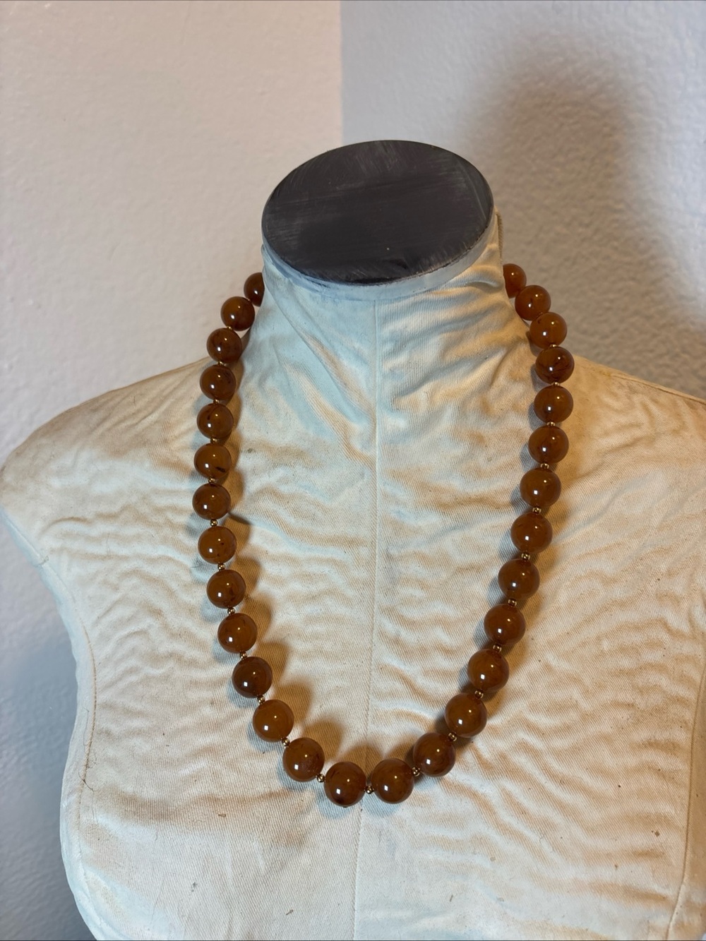 Vintage Joan Rivers  Brown Bead Necklace - Women's Jewelry